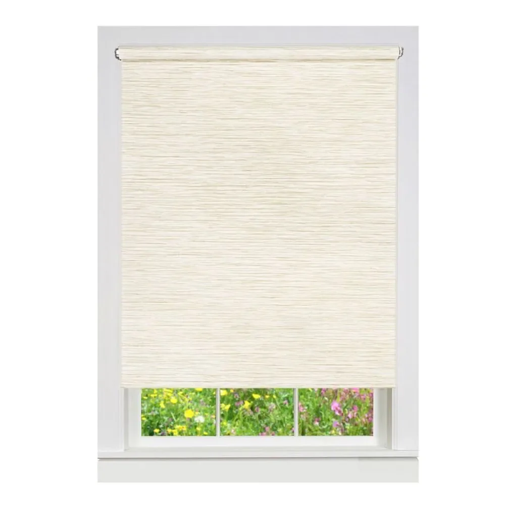 55 x 72 in. Cordless Privacy Jute Shade Linen